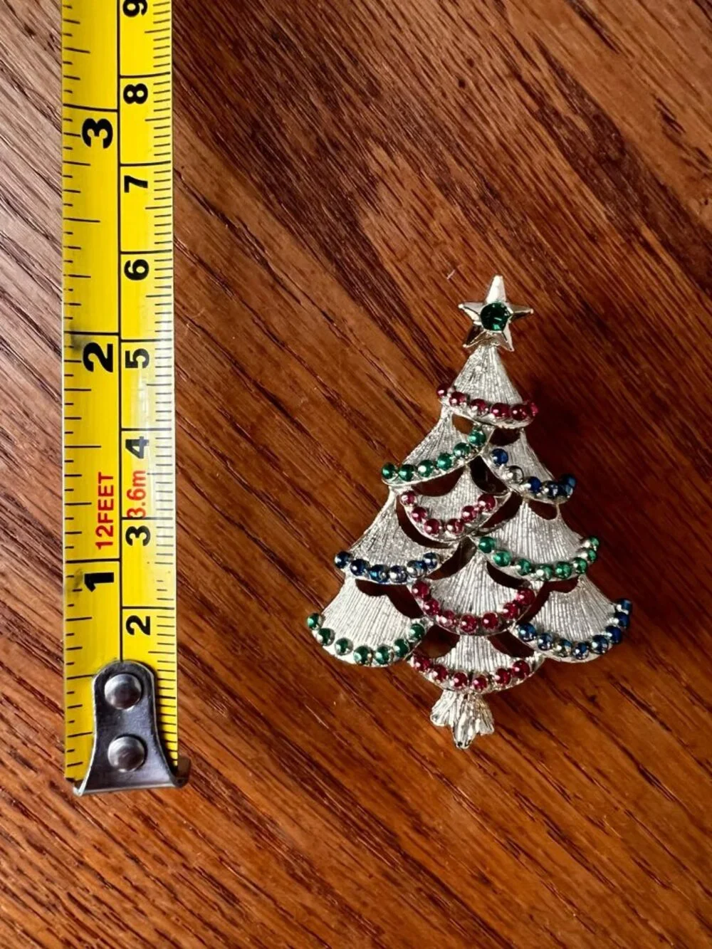 Vintage Gerry's Christmas tree brooch pin